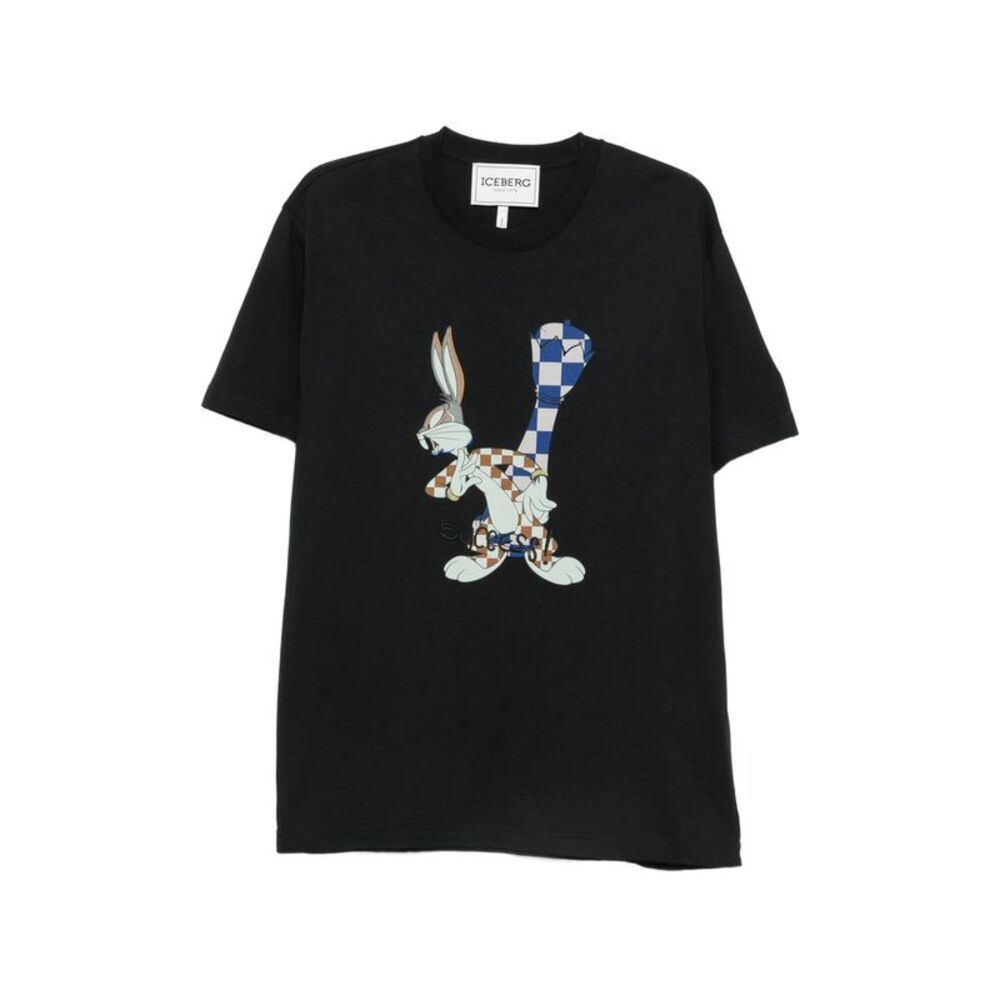 Iceberg Black T-Shirts & Vests - T-Shirts Men